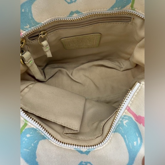 Coach Hampton Pastel Signature Scribble Hand Bag - Picture 9 of 11
